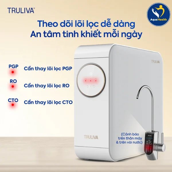 Máy Lọc Nước Truliva UR5676 Dễ Dàng Theo Dõi Chỉ Số, Đơn Giản Khi Sử Dụng