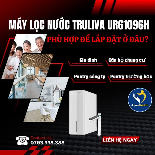 Máy lọc nước Truliva UR61096H Phù Hợp Với Những Không Gian Sống Nào