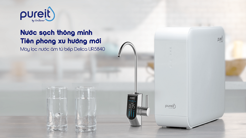 Máy lọc nước uống Pureit Delica UR5840 - Tiên phong xu hướng mới