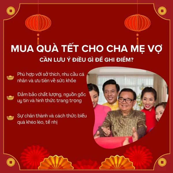 Mua Quà Tết Cho Cha Mẹ Vợ Cần Lưu Ý Điều Gì Để Ghi Điểm