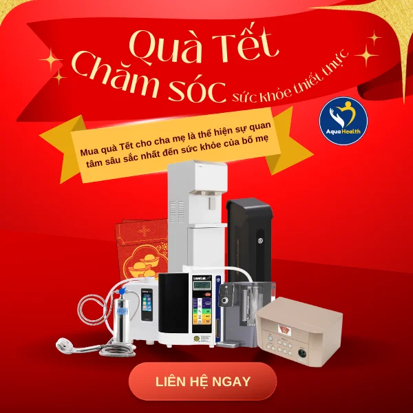 Máy lọc nước hiện đại và các thiết bị chăm sóc sức khỏe