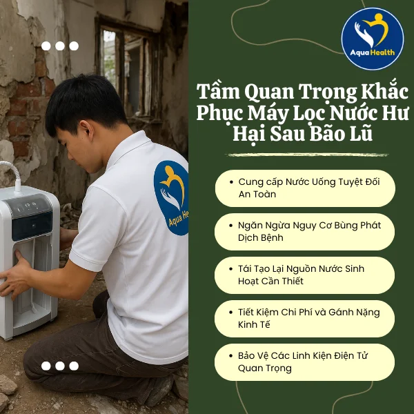 Tầm Quan Trọng Khắc Phục Máy Lọc Nước Hư Hại Sau Bão Lũ