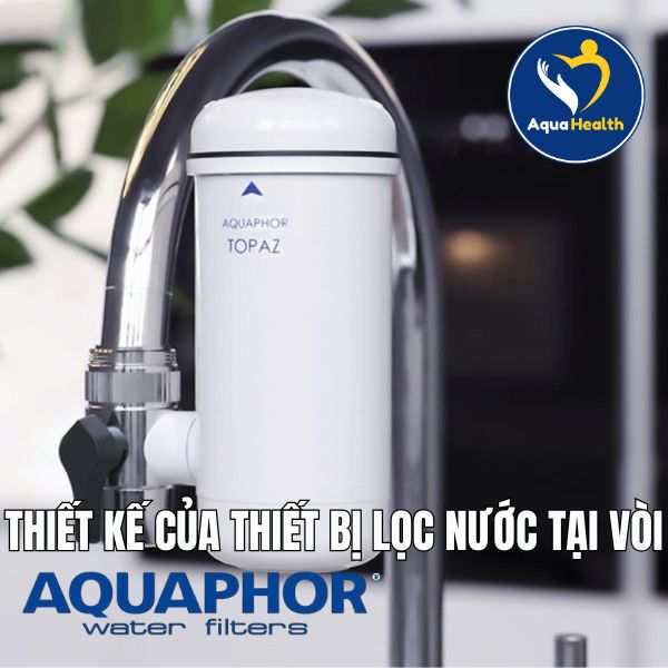 Thiết kế của thiết bị lọc nước tại vòi Aquaphor Topaz