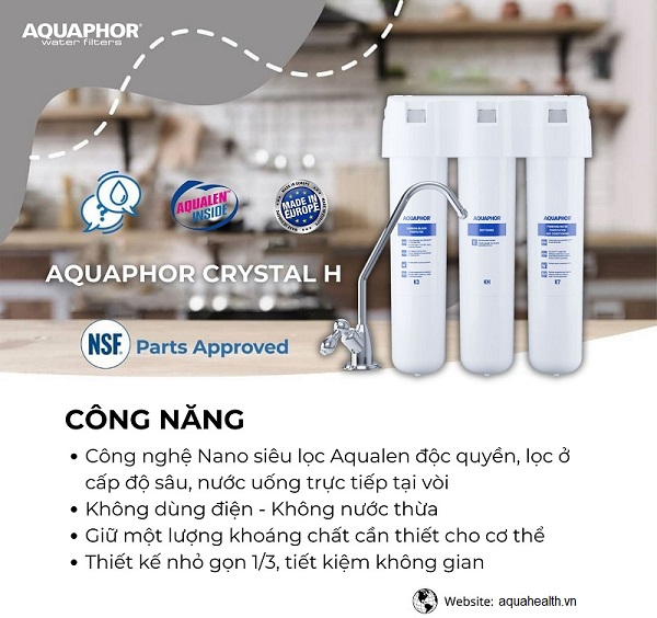 Aquaphor Crystal H - sở hữu nhiều ưu điểm nổi bật