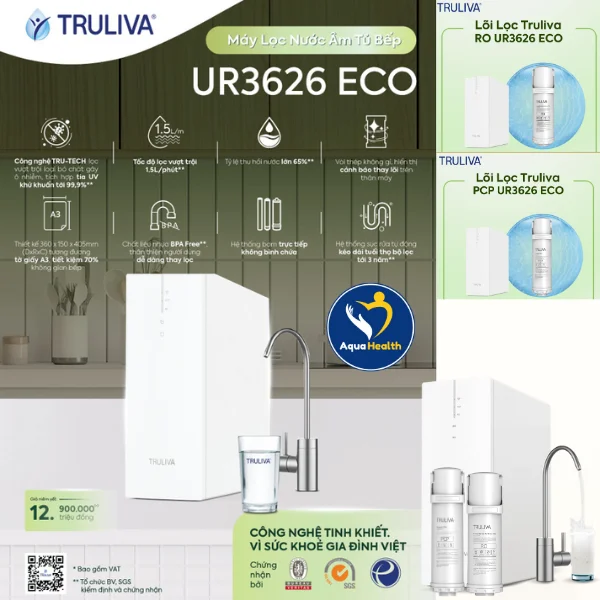Ưu điểm của máy lọc nước Truliva UR3626