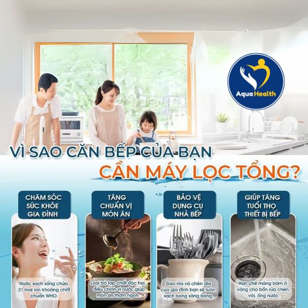 Vì sao bếp bạn cần máy lọc tổng