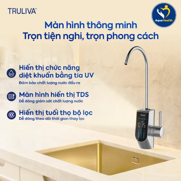 Vòi cảm ứng thông minh trên máy lọc nước Truliva UR5676