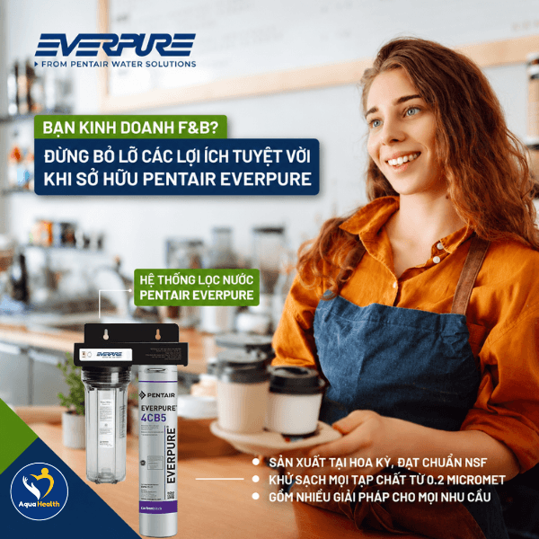 Máy Lọc Nước Pentair Everpure 4CB5 + Lọc thô A10