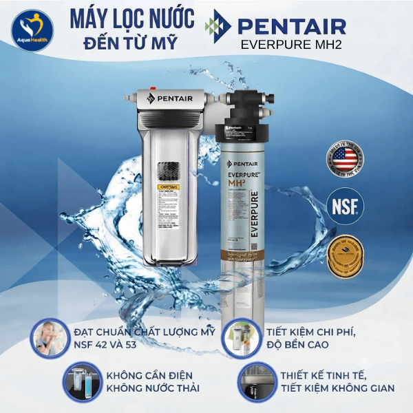 Máy Lọc Nước Pentair Everpure MH2 + Lọc Thô A10