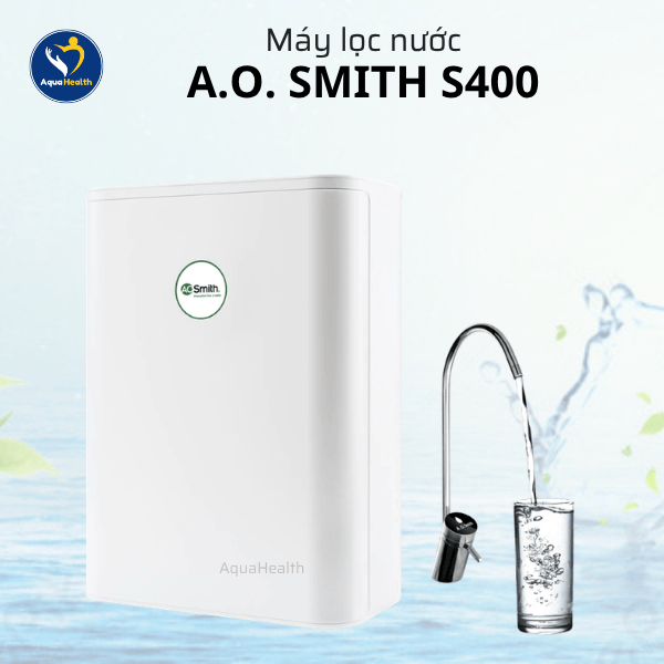 Máy Lọc Nước A.O Smith S400 - Thiết Kế Âm Tủ Và Để Bàn