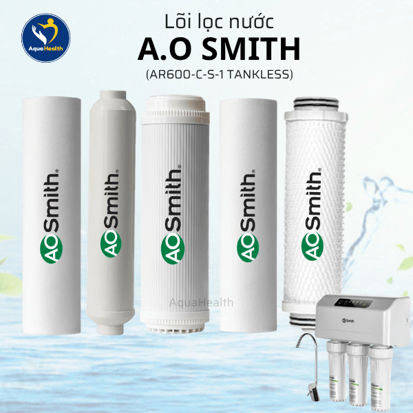 Bộ Lõi Lọc Nước A.O Smith AR600-C-S-1 (TANKLESS)