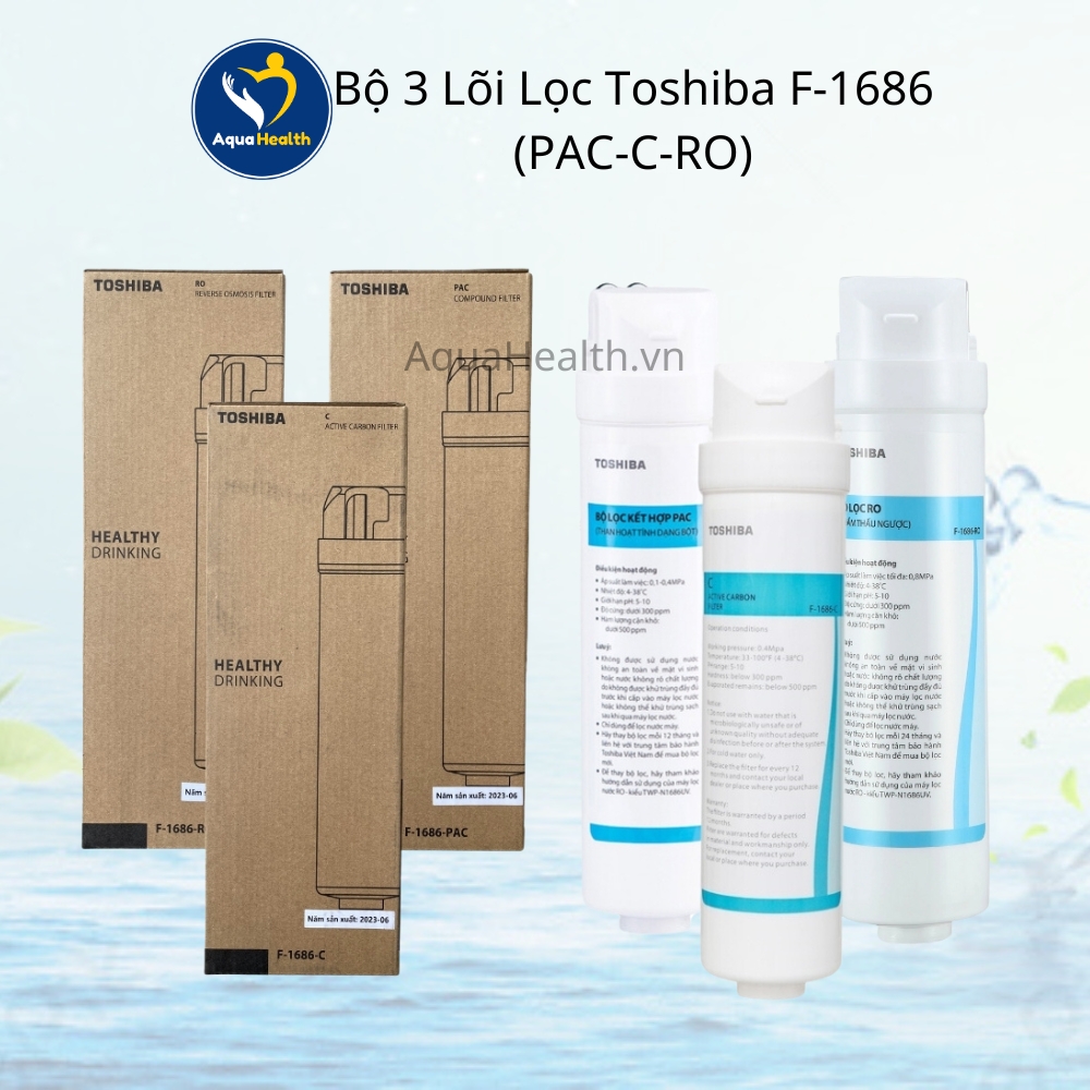 Bộ lõi lọc Toshiba TWP-N1686UV(W) - (Bộ 3 lõi)