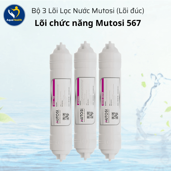 Bộ 7 Lõi Lọc Nước Mutosi (Lõi đúc) Thay Thế Cho Máy MP-370U, MP-371U
