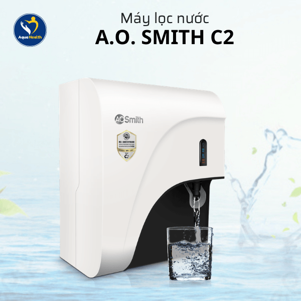 Máy Lọc Nước A.O Smith C2 – Thiết Kế Để Bàn, Treo Tường Tiện Lợi