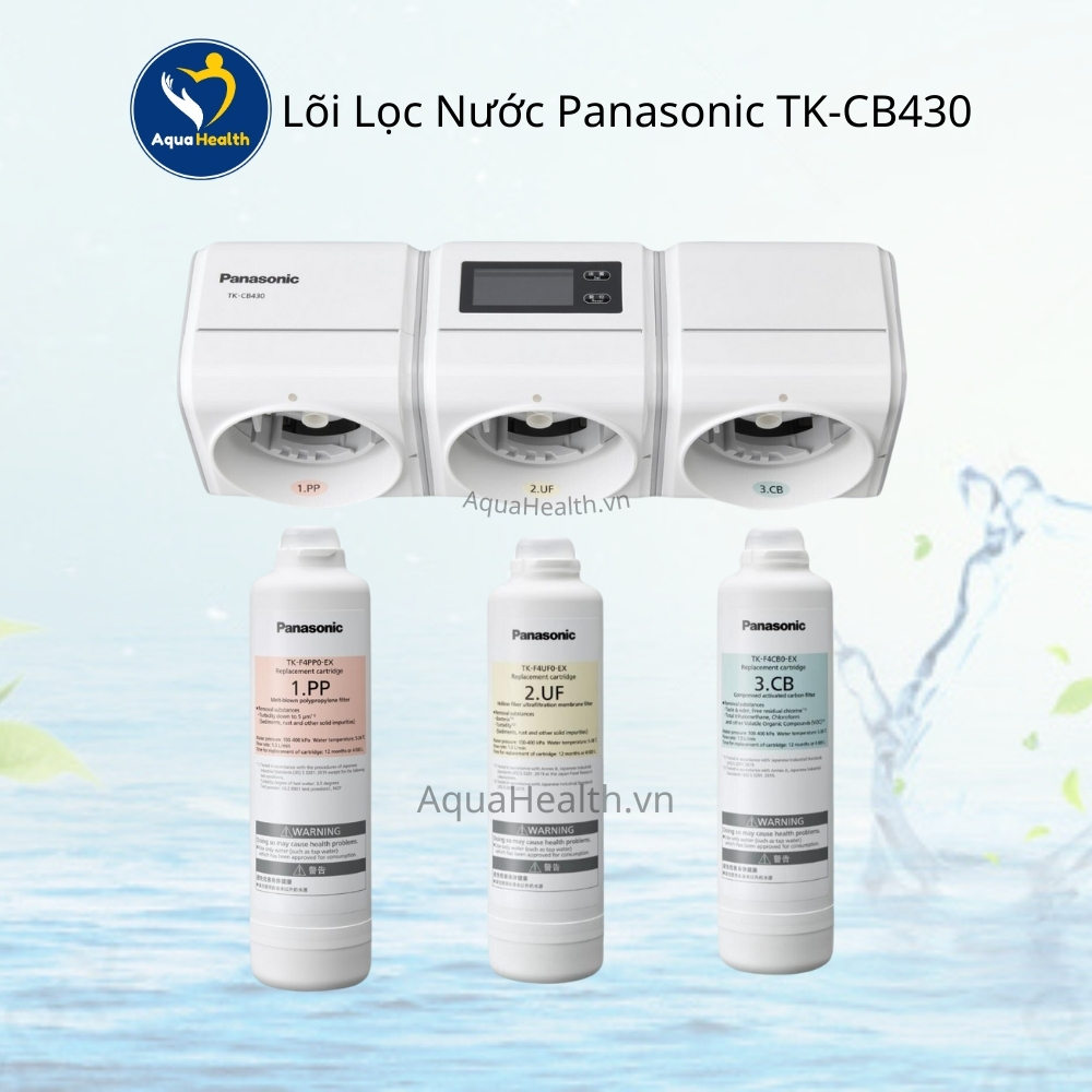 Bộ Lõi Lọc Panasonic TK-CB430 - Gồm 3 lõi (PP, UF, CB)