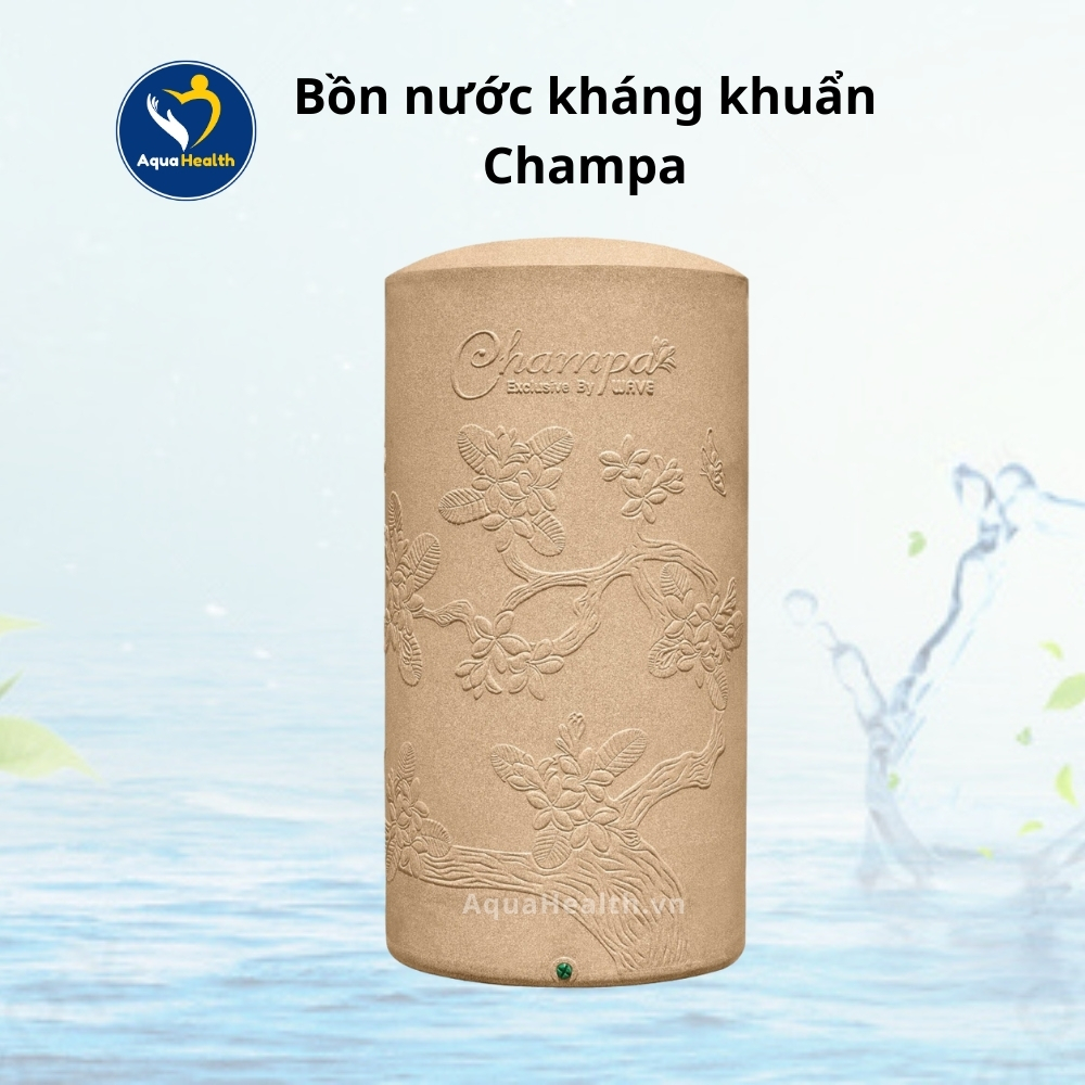 Bồn nước kháng khuẩn Wavelife CHAMPA - Thương hiệu uy tín từ Thái Lan
