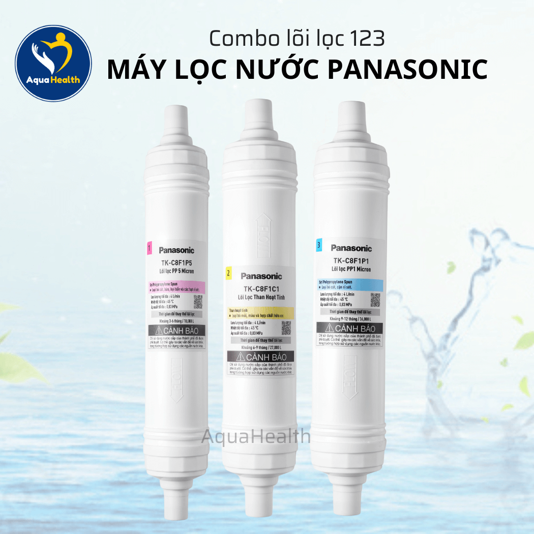 Bộ Lõi Lọc Thô 123 Máy Lọc Nước Panasonic RO Model 811,812,813