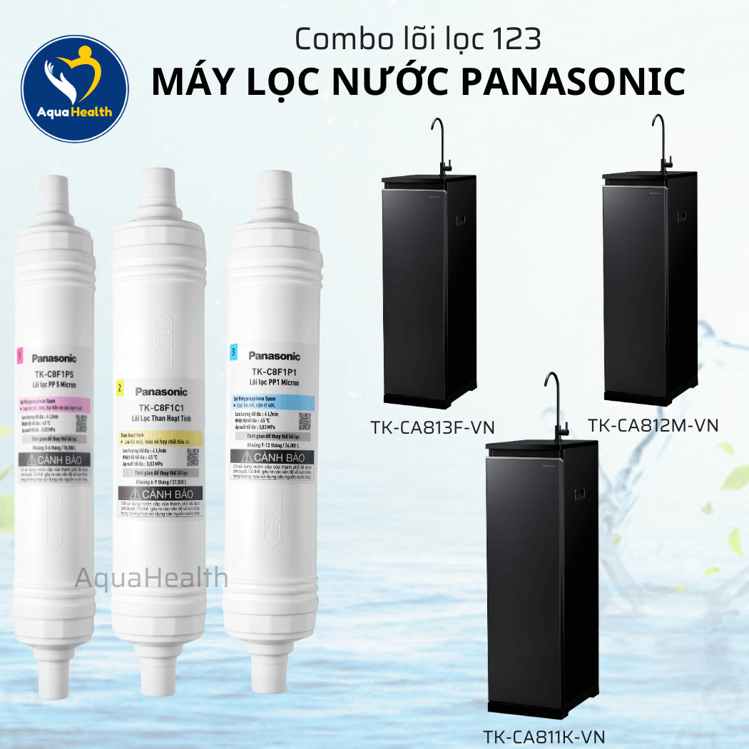 Bộ Lõi Lọc Thô 123 Máy Lọc Nước Panasonic RO Model 811,812,813