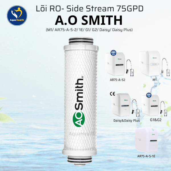 Bộ 5 Lõi Lọc Nước A.O Smith (M1/AR75-A-S-2/1E/G1/G2/Daisy/Daisy Plus)
