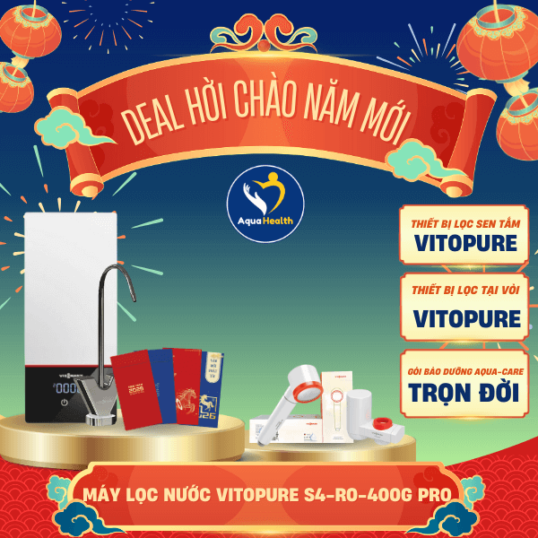 Khuyến mãi máy lọc nước Vitopure S4-RO-400G Pro AquaHealth