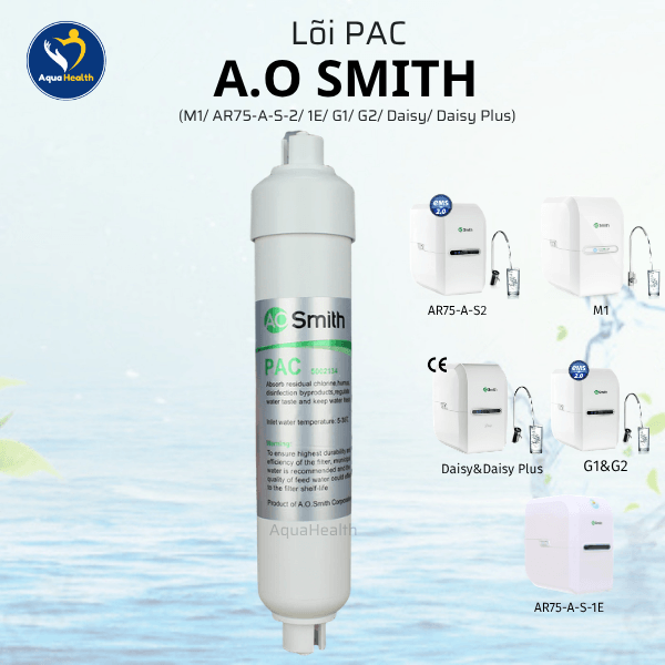 Bộ 5 Lõi Lọc Nước A.O Smith (M1/AR75-A-S-2/1E/G1/G2/Daisy/Daisy Plus)