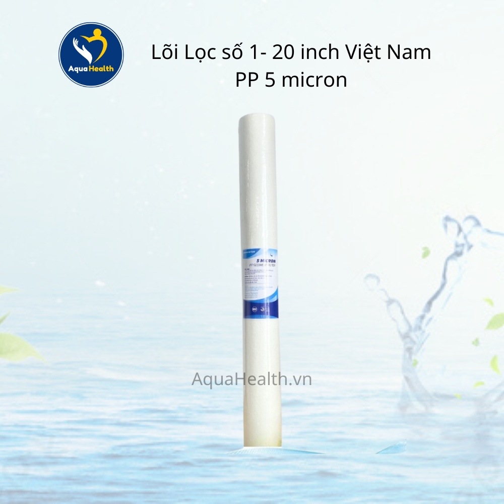 Bộ Tiền Lọc 20 inch 3 Cấp Việt Nam gồm lõi lọc
