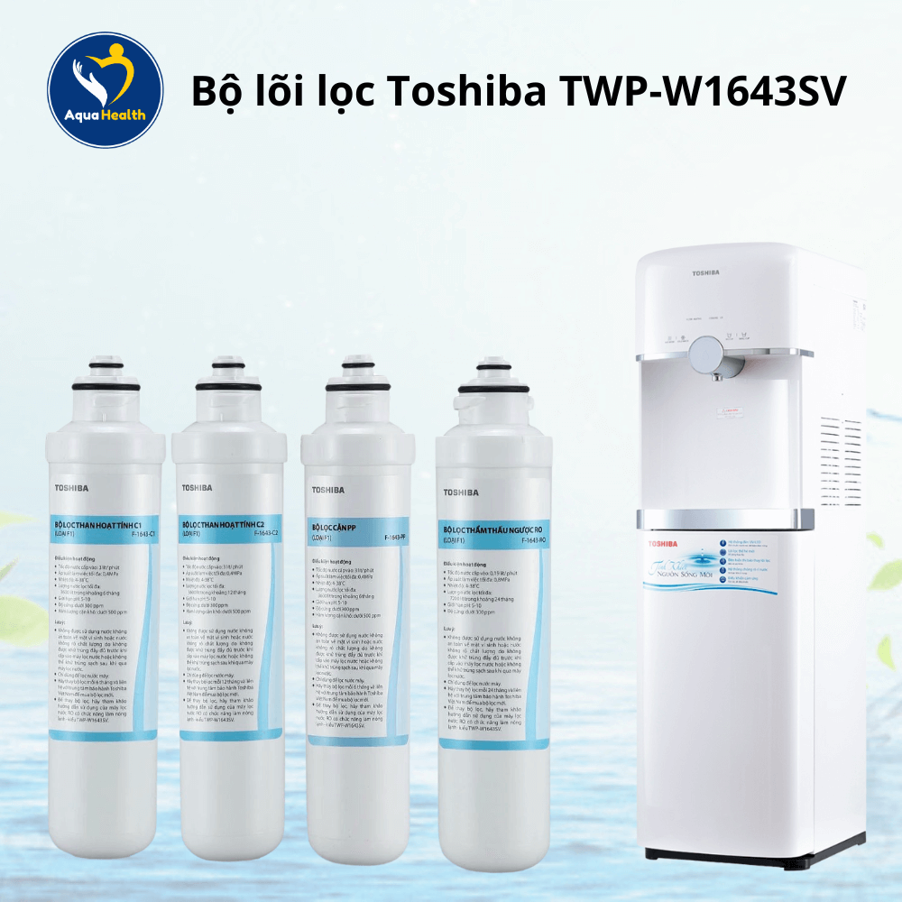 Bộ lõi lọc Toshiba TWP-W1643SV (4 lõi: PP-C1-RO-C2)