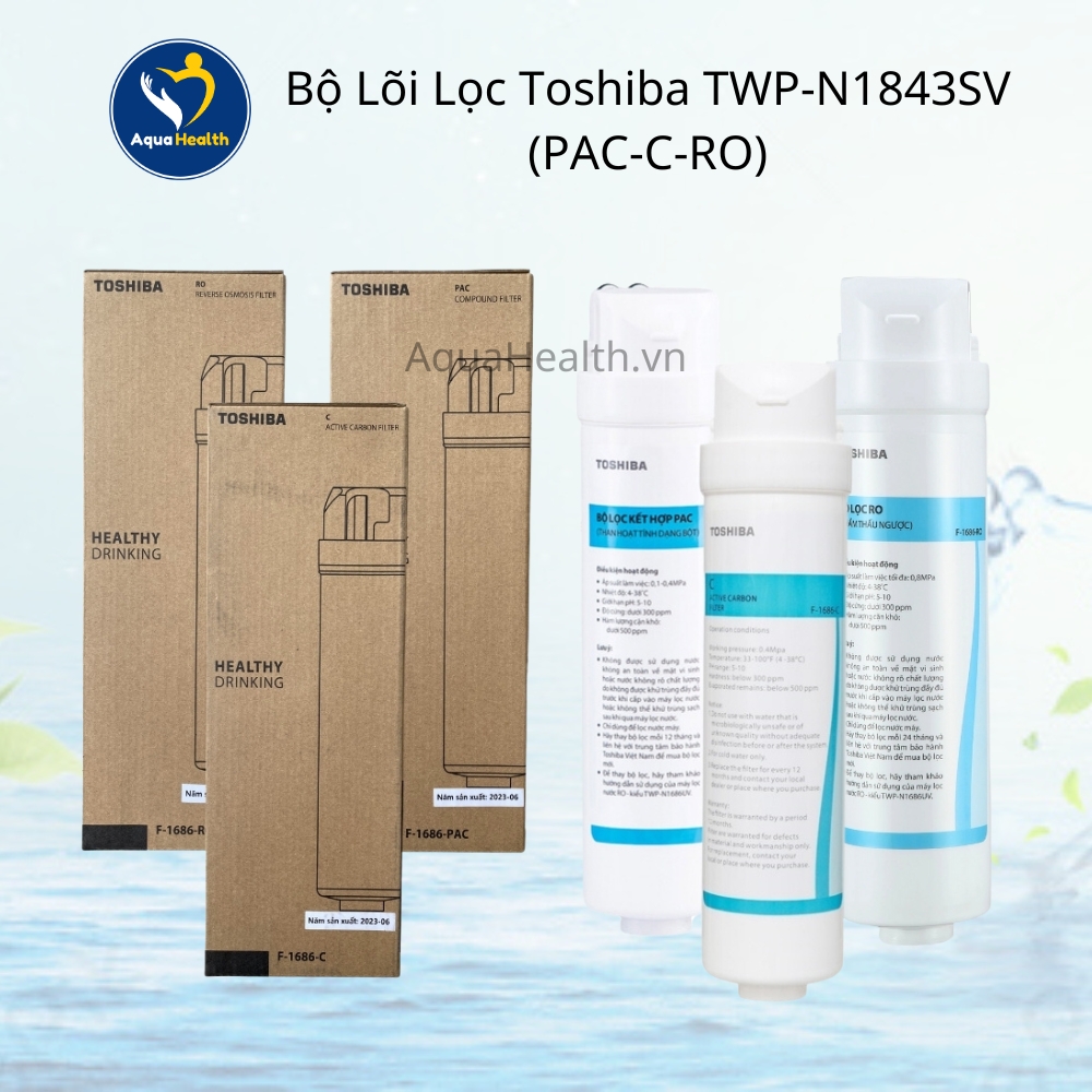 Bộ lõi lọc Toshiba TWP-N1843SV (Bộ 3 lõi)