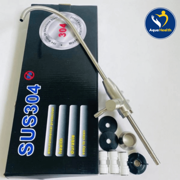 Vòi Inox 304 cổ cao dùng làm vòi lấy nước máy điện giải Trim Ion