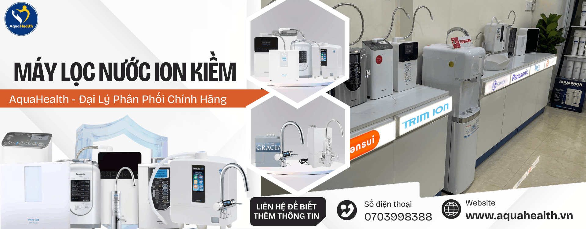 Banner Máy Lọc Nước Ion Kiềm Chính Hãng Tại AquaHealth
