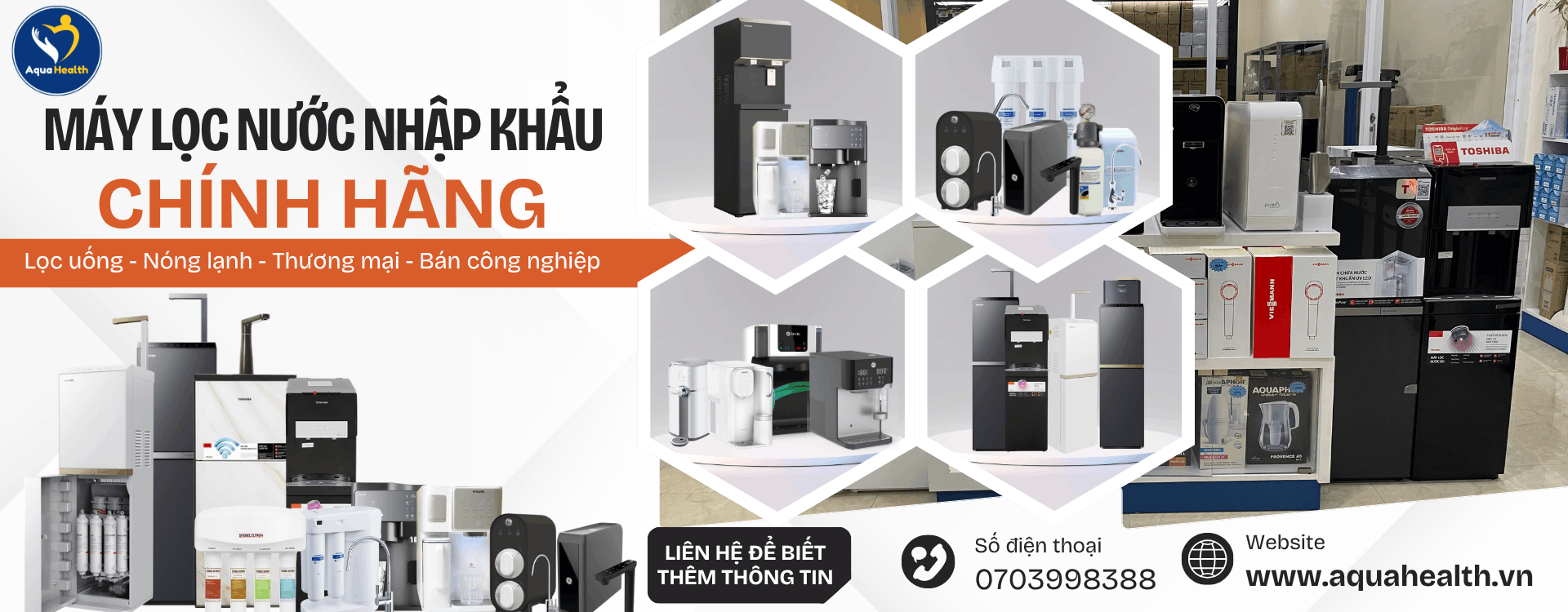 Banner Máy Lọc Nước Nhập Khẩu Chính Hãng Tại AquaHealth