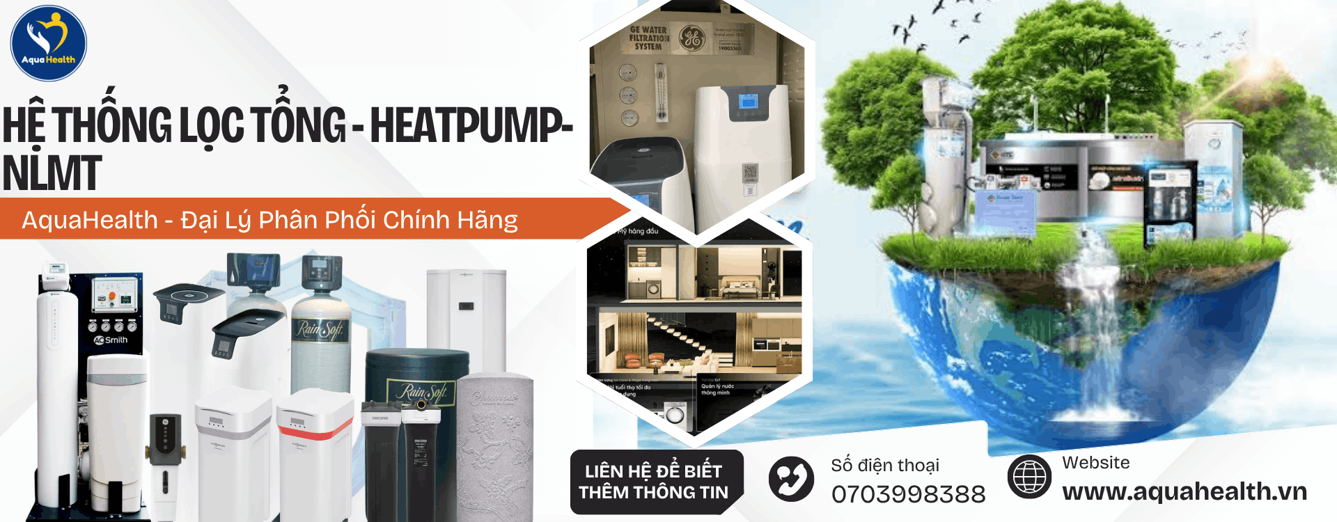 Banner Hệ Thống Lọc Tổng AquaHealth