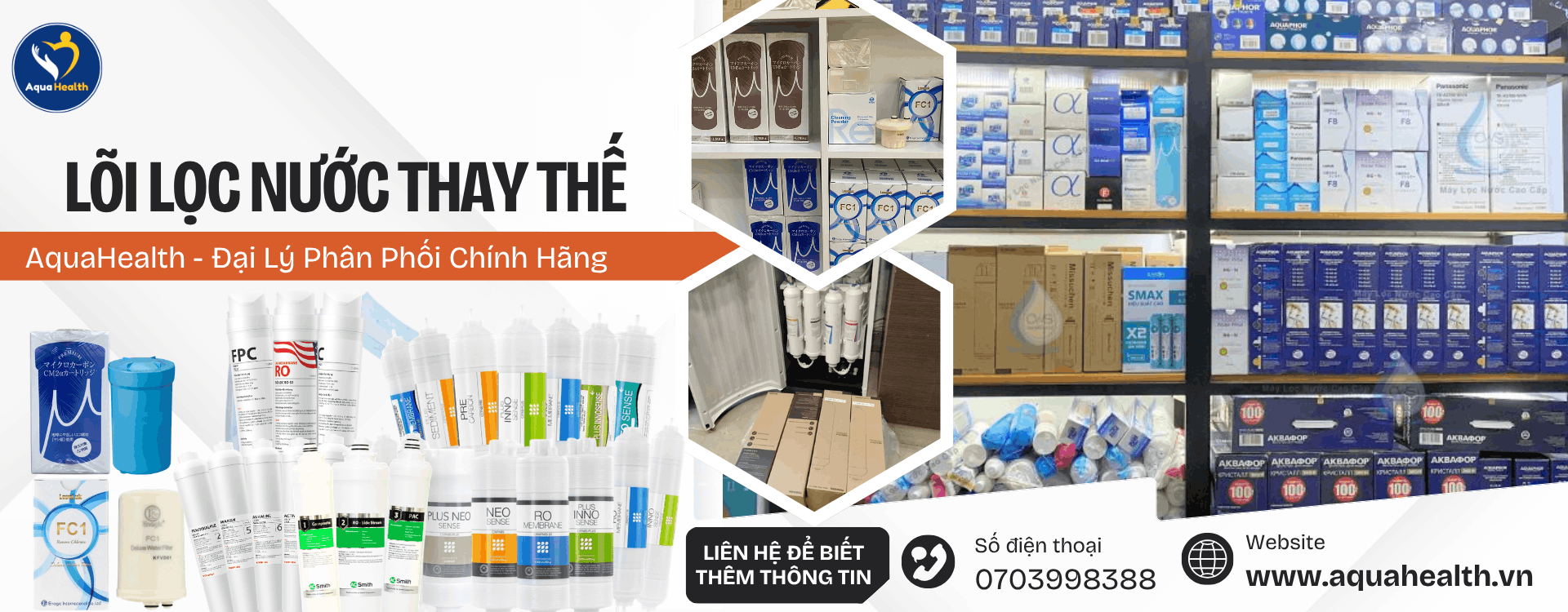 Banner Lõi Lọc Nước Chính Hãng Tại AquaHealth
