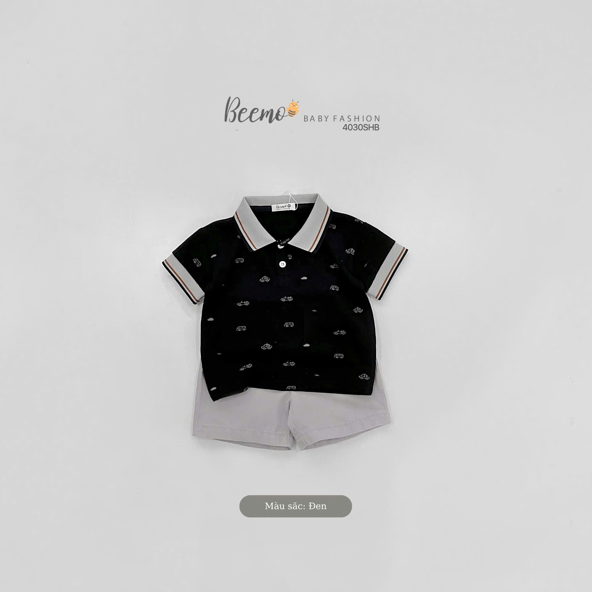 BEEMO 4030SHB – SET POLO CỘC TAY IN TRÀN Ô TÔ