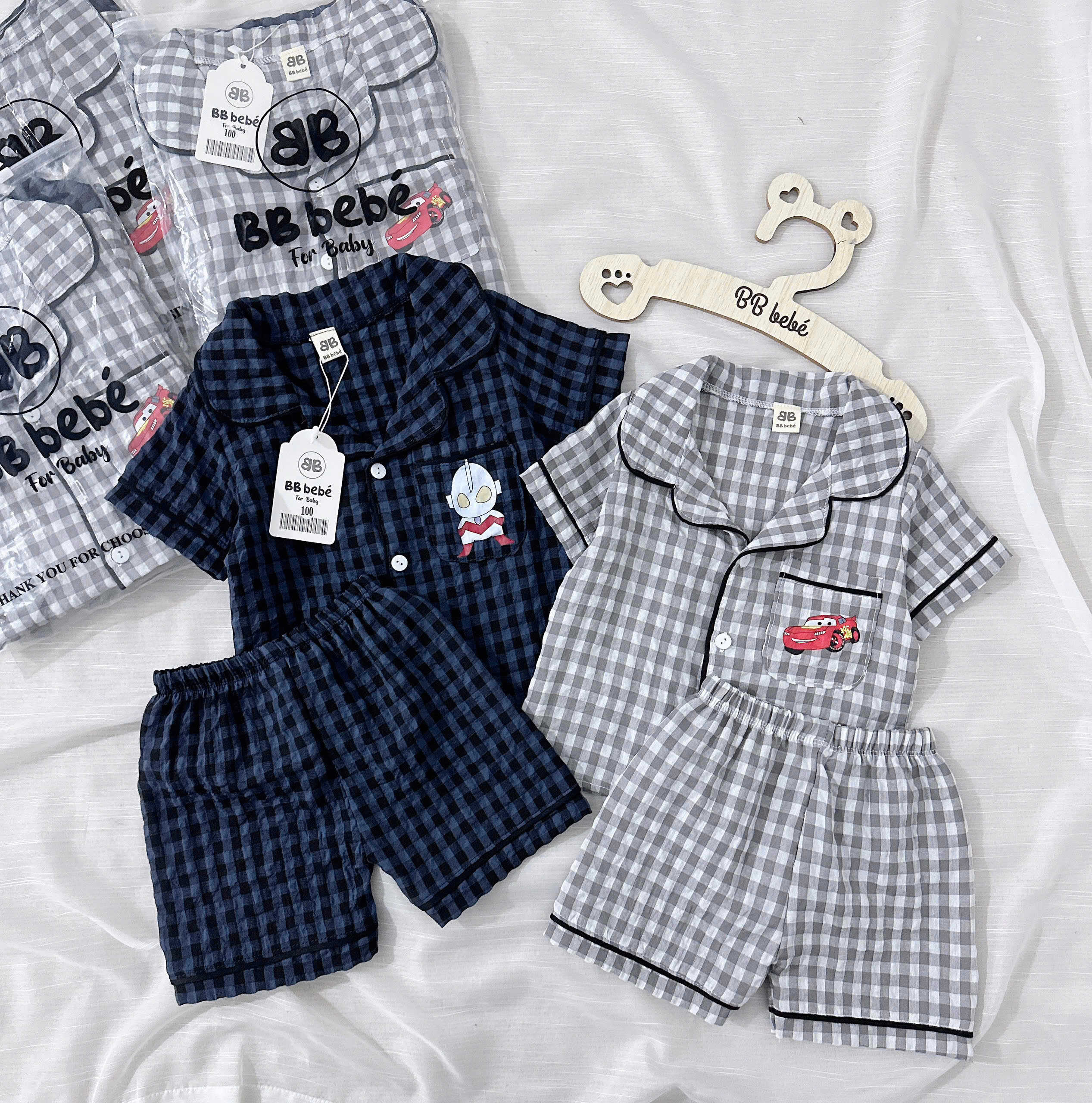 SET 2 BỘ CHO BÉ TRAI – CHẤT VẢI MỀM MÁT, HỌA TIẾT SIÊU XINH