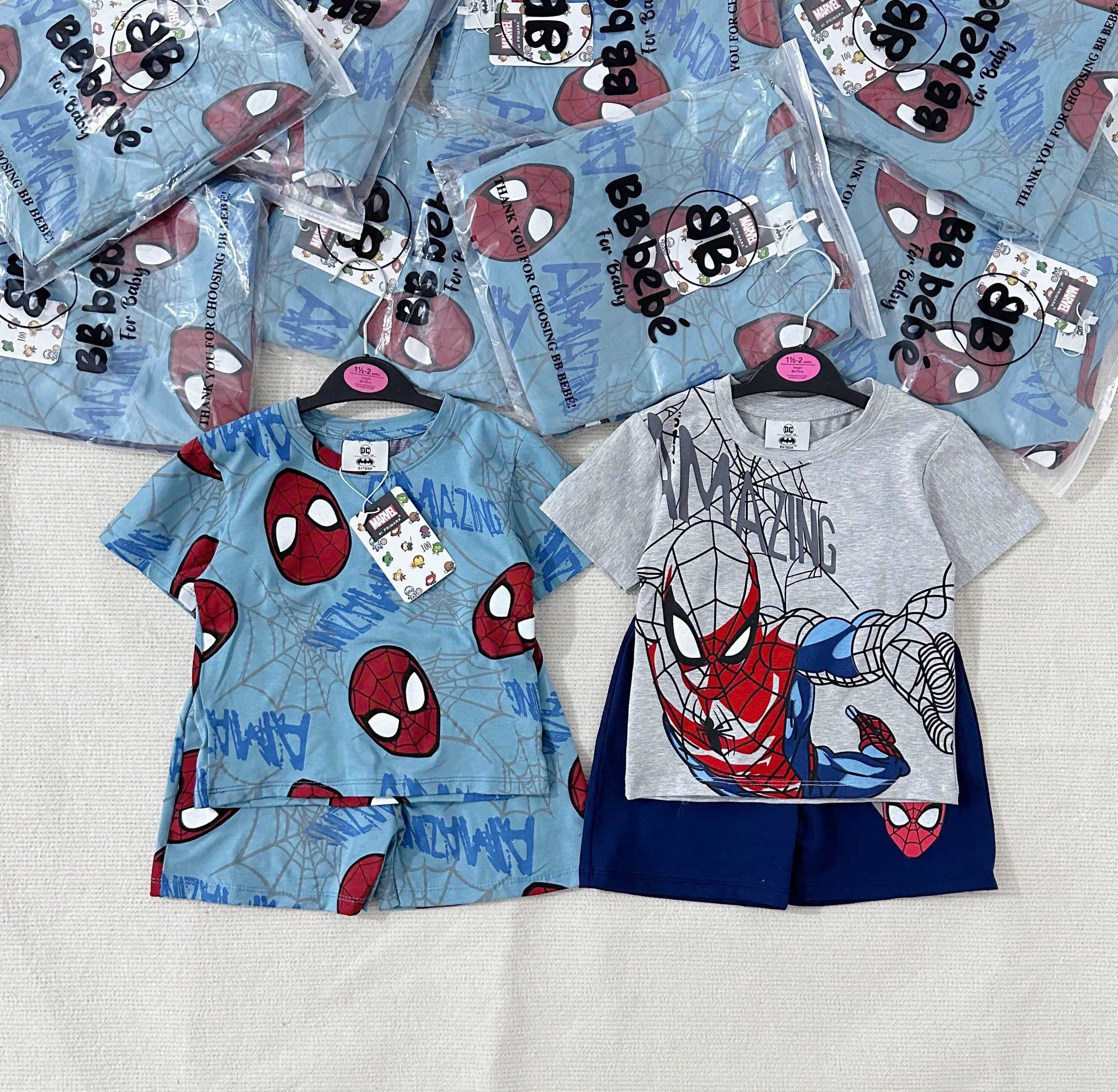 SET 2 BỘ NHỆN BÉ TRAI – SIÊU XINH VÀ NAM TÍNH, CỰC THOẢI MÁI