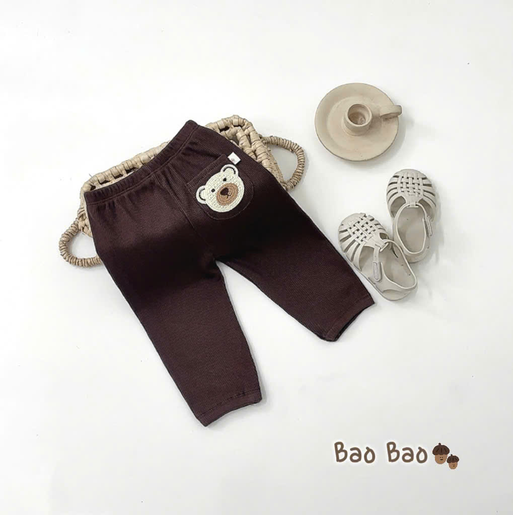 QUẦN LEN GÂN THÊU HÌNH CHO BÉ