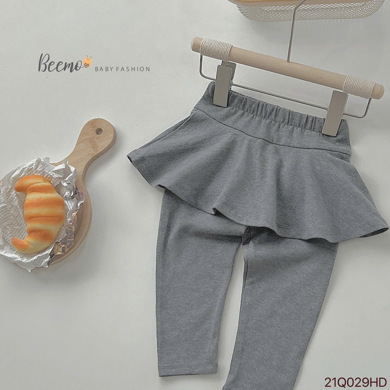 BEEMO_QUẦN VÁY LEGGING BÉ GÁI COTTON CO GIÃN PHONG CÁCH