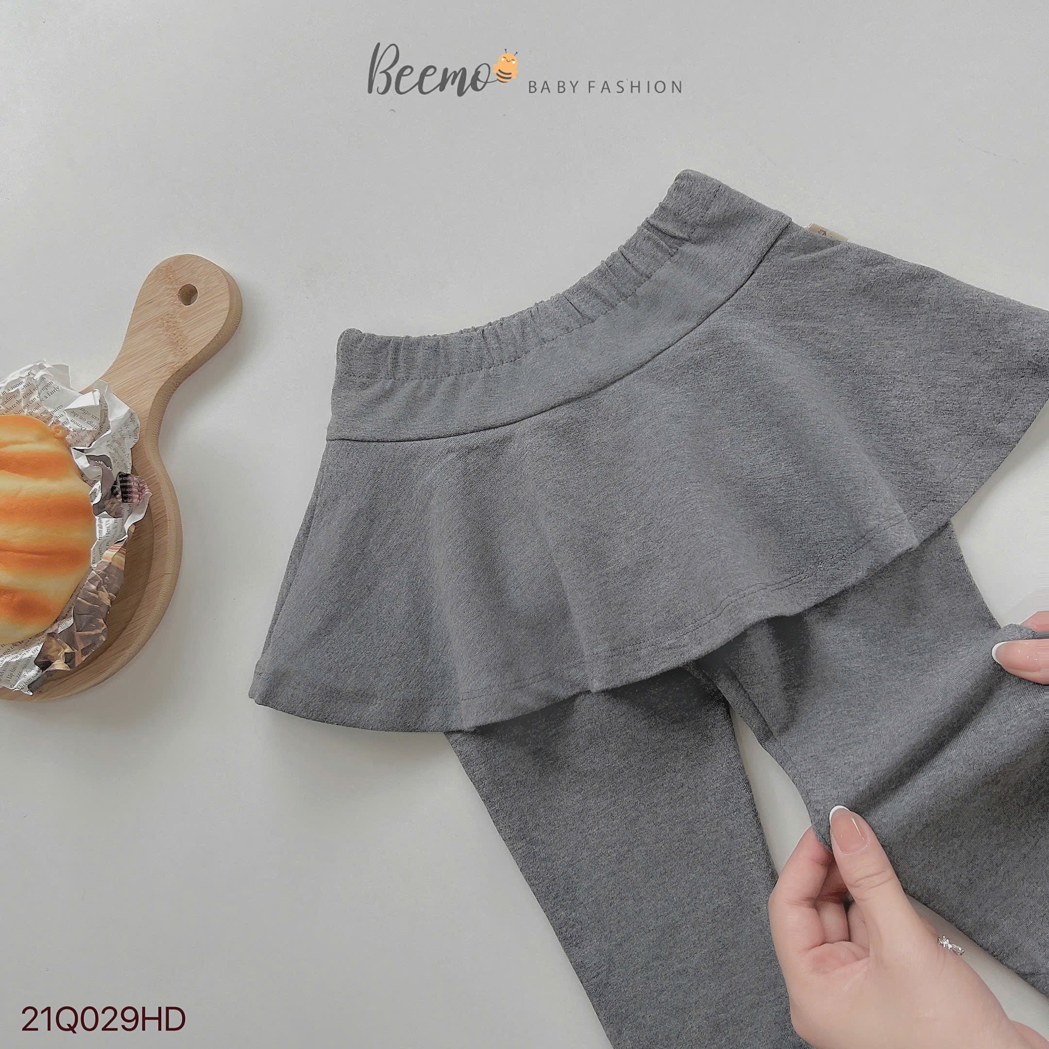 BEEMO_QUẦN VÁY LEGGING BÉ GÁI COTTON CO GIÃN PHONG CÁCH