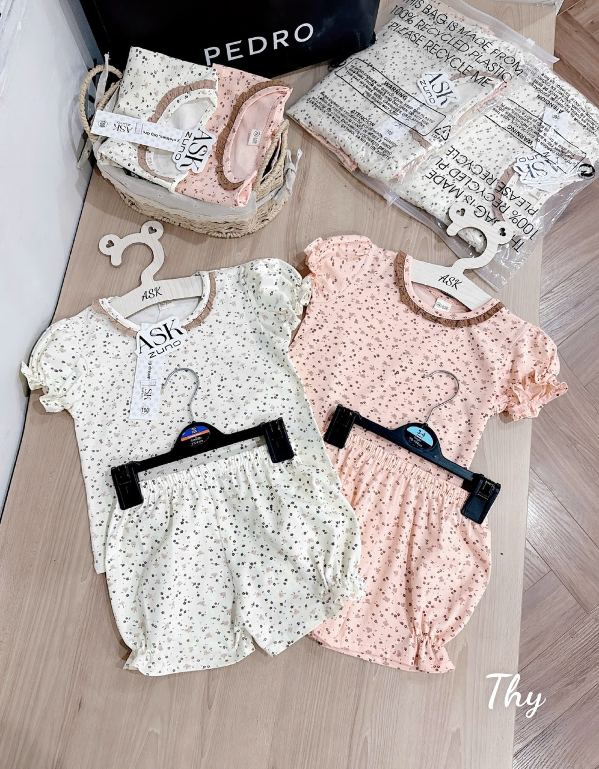 SET 2 BỘ CỘC TAY CỔ NƠ CHO BÉ