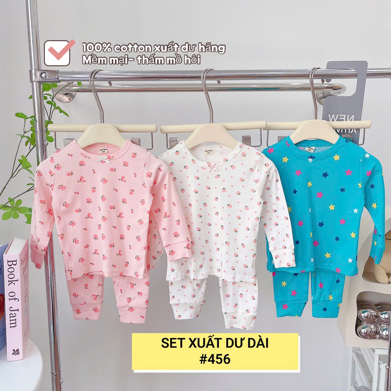 Lynhkids _SET 3 BỘ XUẤT DƯ DÀI TAY BÉ GÁI SIÊU XINH