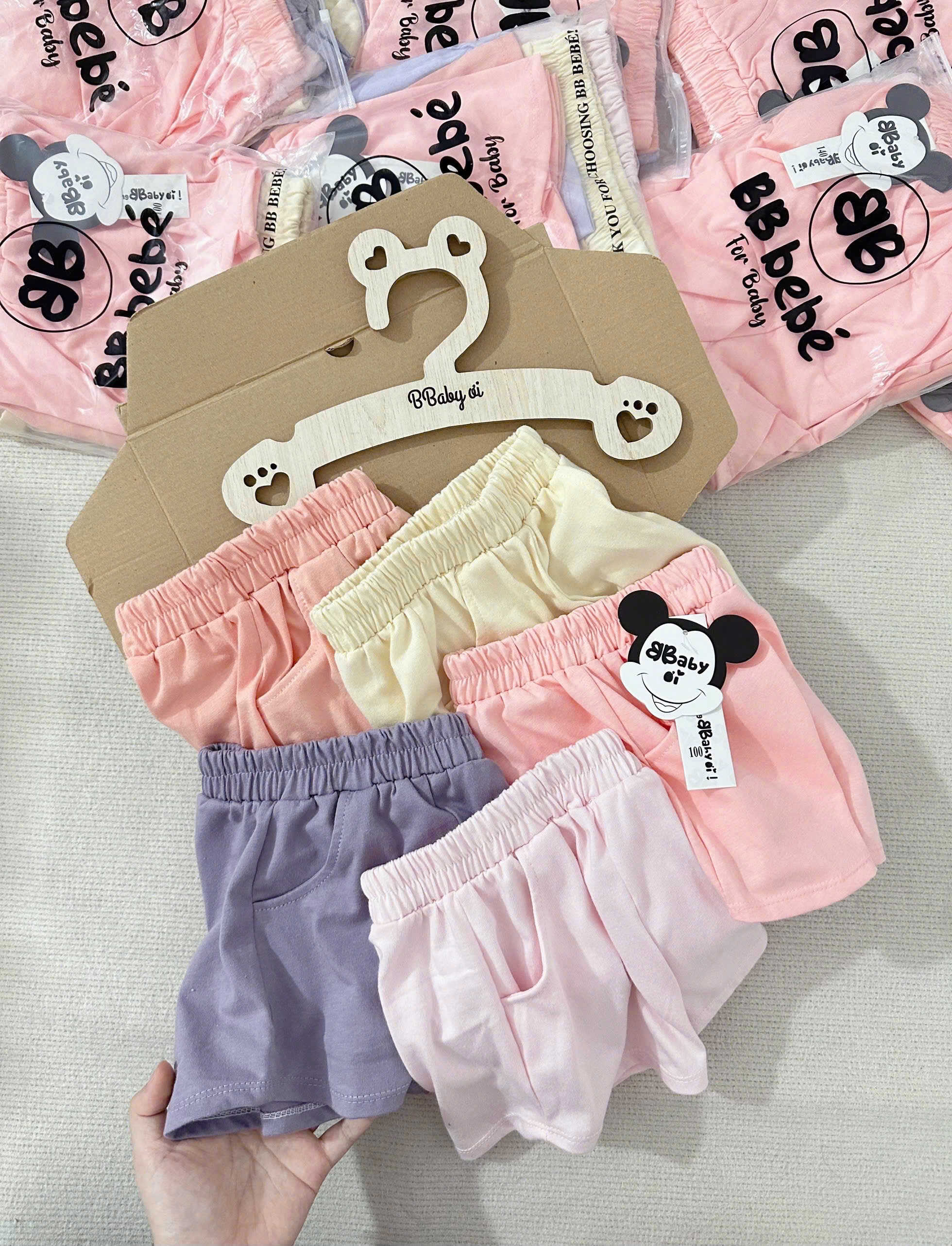 SET 5 QUẦN ĐÙI COTTON BÉ GÁI – MỀM MẠI, THOÁNG MÁT, MIX ĐỒ SIÊU XINH