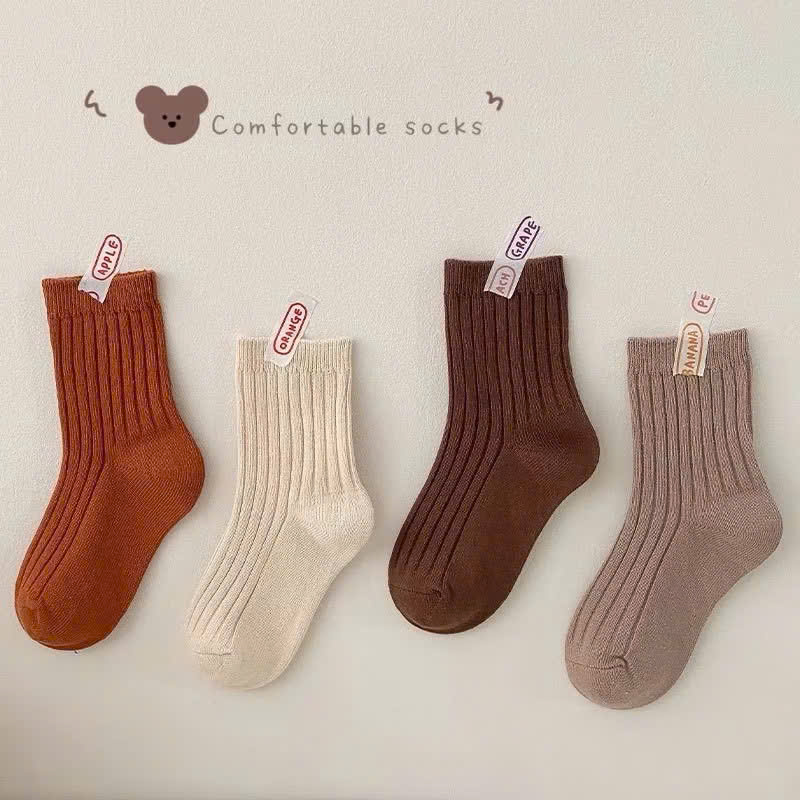 SET 5 ĐÔI TẤT TRƠN CỔ CAO CHO BÉ YÊU