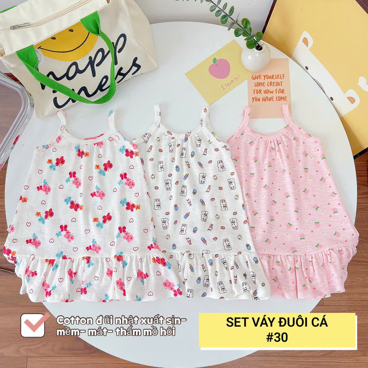 LYNHKIDS_VÁY 2 DÂY ĐUÔI CÁ LYNH CỰC XINH CHO BÉ GÁI