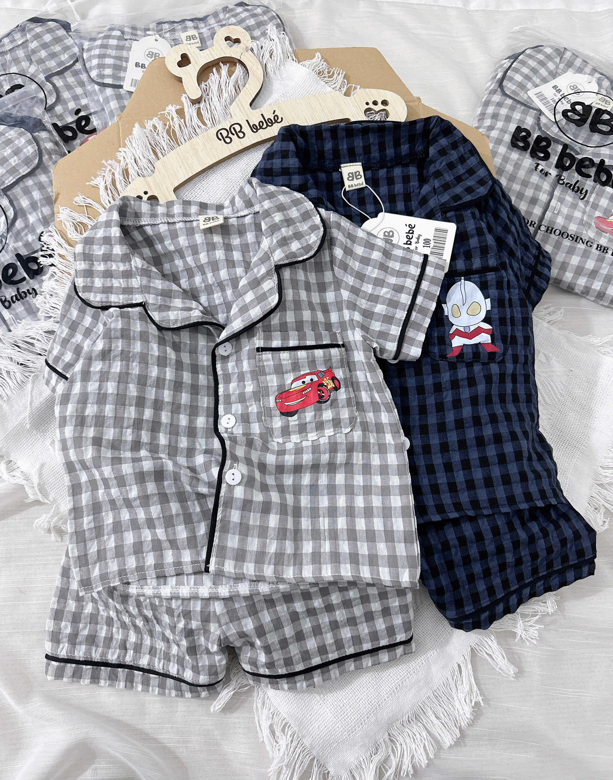 SET 2 BỘ CHO BÉ TRAI – CHẤT VẢI MỀM MÁT, HỌA TIẾT SIÊU XINH