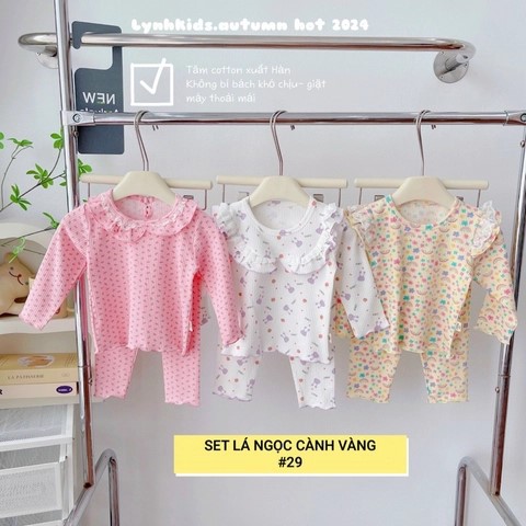Lynhkids_COMBO 3 BỘ PHỐI REN ĐIỆU ĐÀ CHO BÉ GÁI