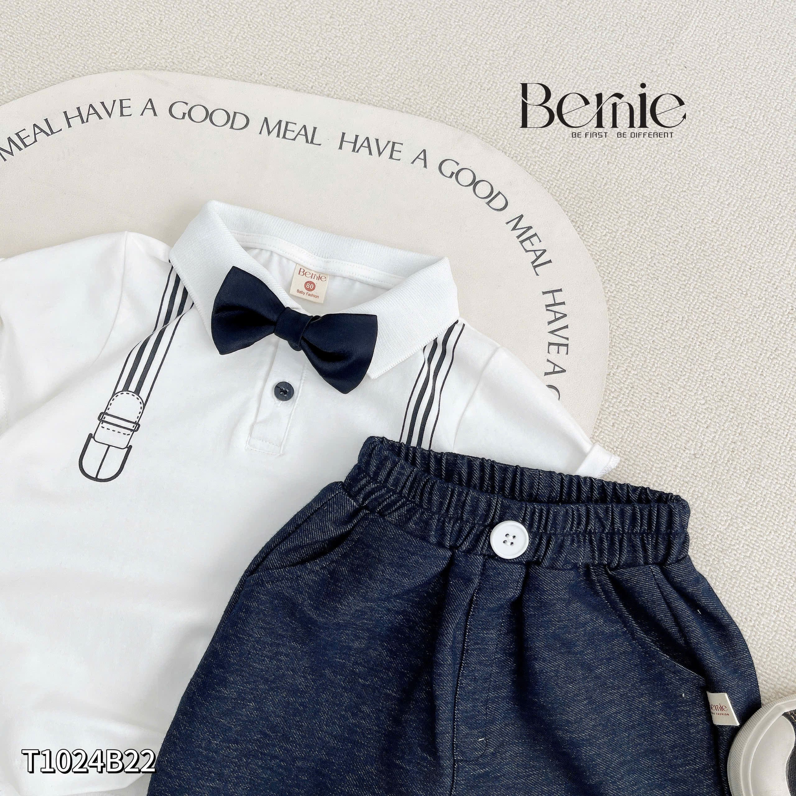 BERNIE – SET CÔNG TỬ ÁO POLO QUẦN DA CÁ CHO BÉ TRAI