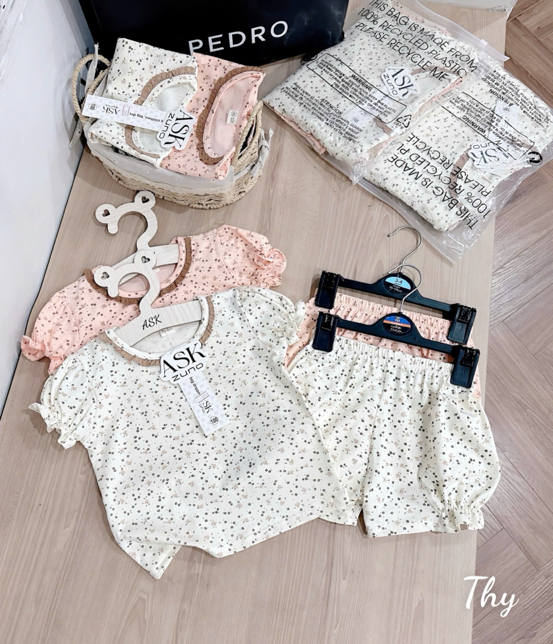 SET 2 BỘ CỘC TAY CỔ NƠ CHO BÉ