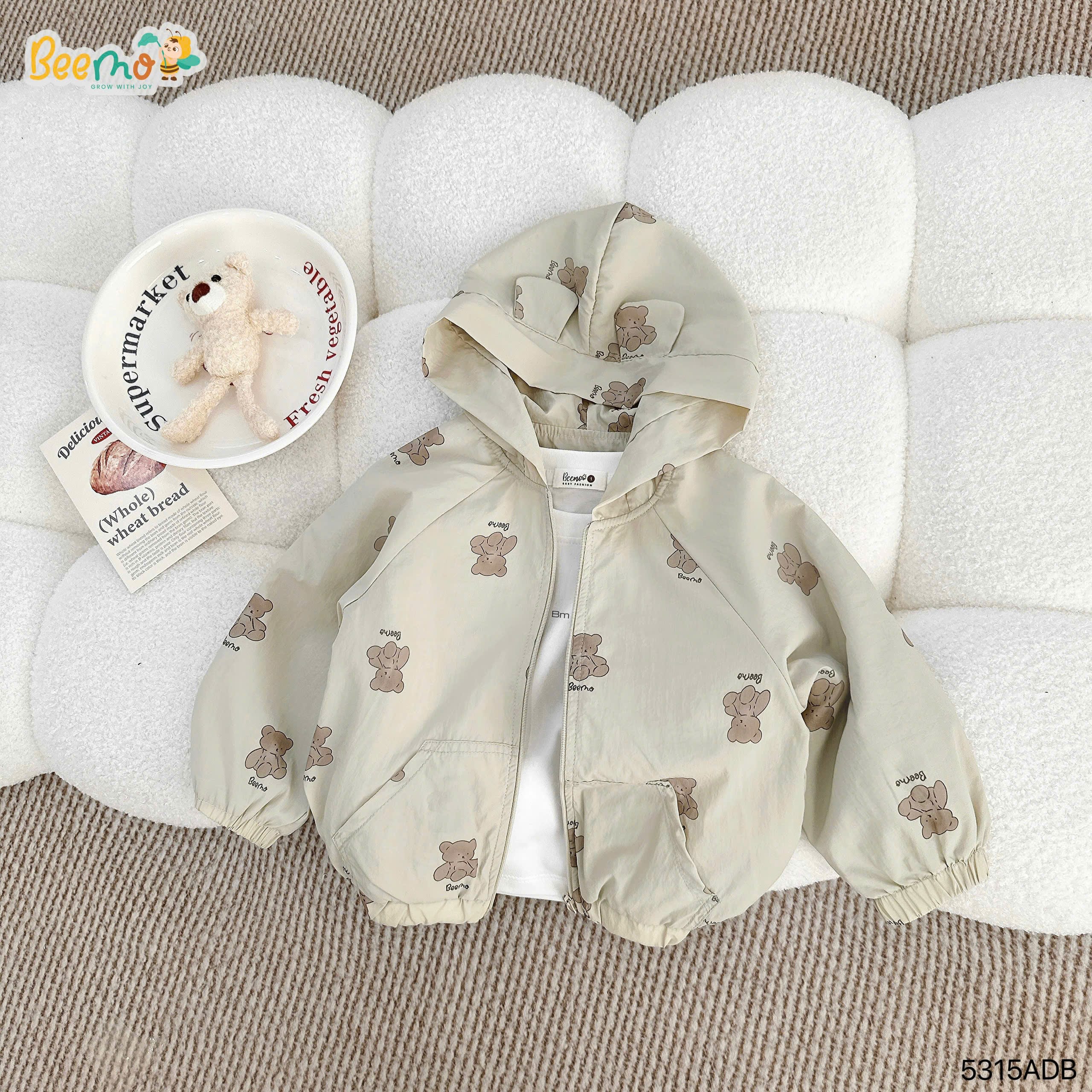 ÁO GIÓ IN TRÀN GẤU DỄ THƯƠNG – MẪU MỚI NHẤT NHÀ BEEMO