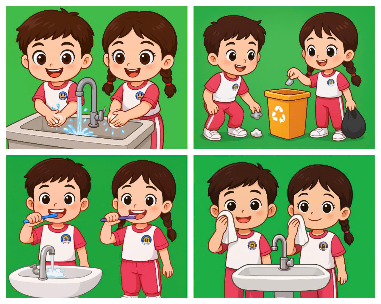 CÁCH CHĂM SÓC VỆ SINH CÁ NHÂN CHO TRẺ MẦM NON